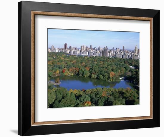 The Lake in Central Park-Rudy Sulgan-Framed Photographic Print