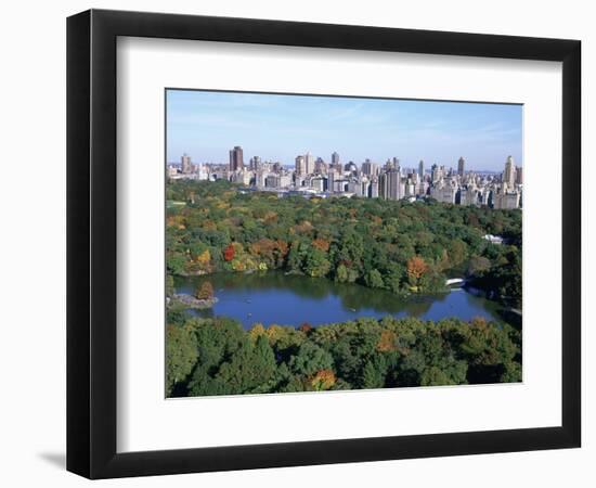 The Lake in Central Park-Rudy Sulgan-Framed Photographic Print