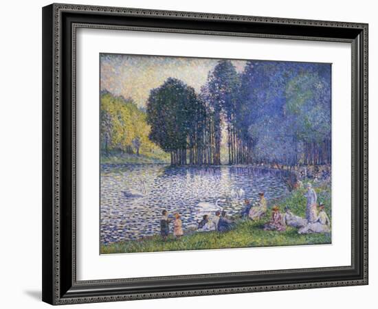 The Lake in the Bois De Boulogne, C.1899-Henri-Edmond Cross-Framed Giclee Print