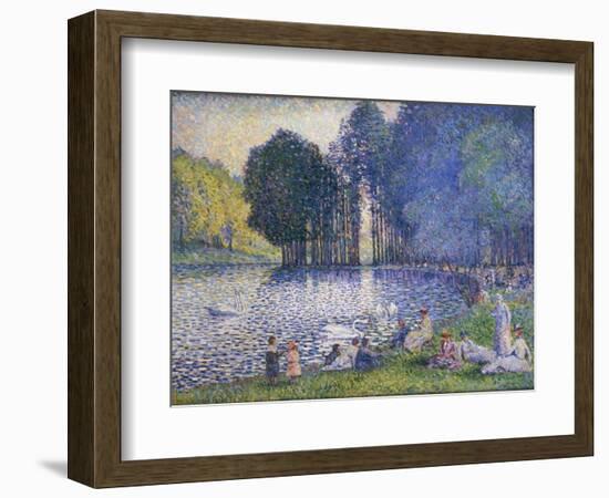 The Lake in the Bois De Boulogne, C.1899-Henri-Edmond Cross-Framed Giclee Print