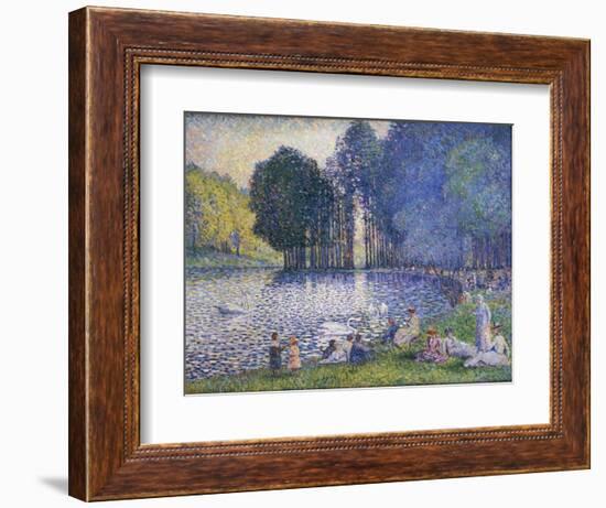 The Lake in the Bois De Boulogne, C.1899-Henri-Edmond Cross-Framed Giclee Print
