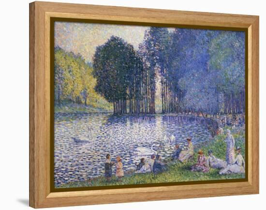 The Lake in the Bois de Boulogne, circa 1899-Henri Edmond Cross-Framed Premier Image Canvas