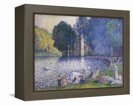 The Lake in the Bois de Boulogne, circa 1899-Henri Edmond Cross-Framed Premier Image Canvas