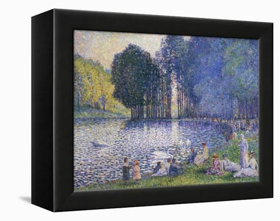 The Lake in the Bois de Boulogne, circa 1899-Henri Edmond Cross-Framed Premier Image Canvas