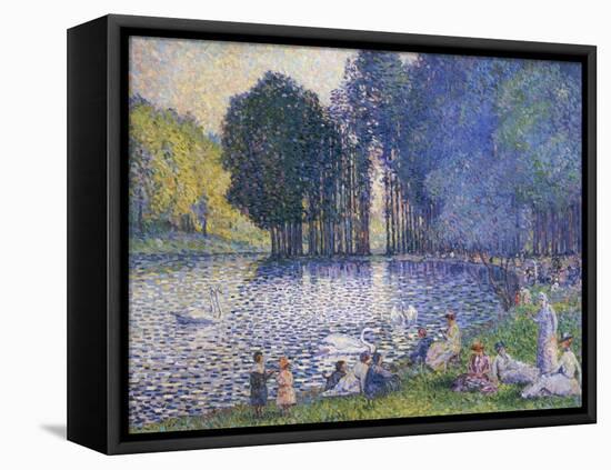 The Lake in the Bois de Boulogne, circa 1899-Henri Edmond Cross-Framed Premier Image Canvas