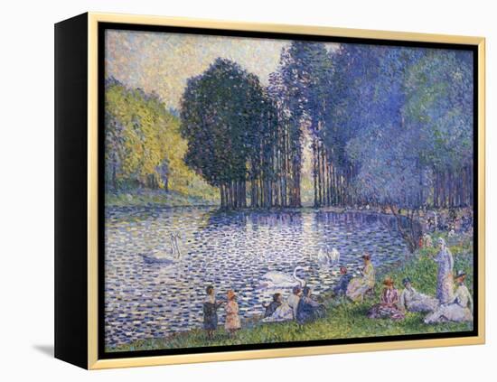 The Lake in the Bois de Boulogne, circa 1899-Henri Edmond Cross-Framed Premier Image Canvas