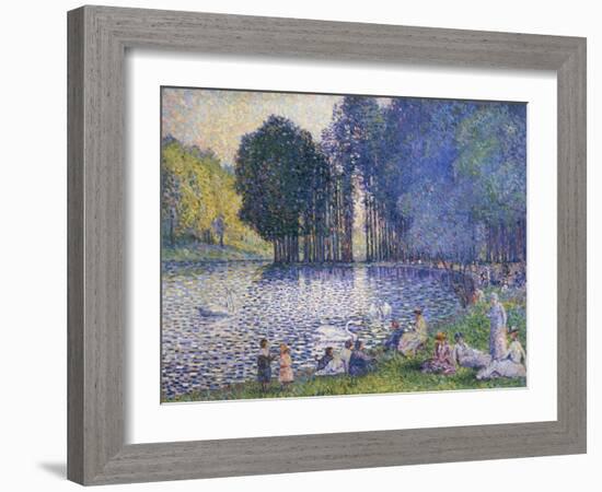 The Lake in the Bois de Boulogne, circa 1899-Henri Edmond Cross-Framed Giclee Print