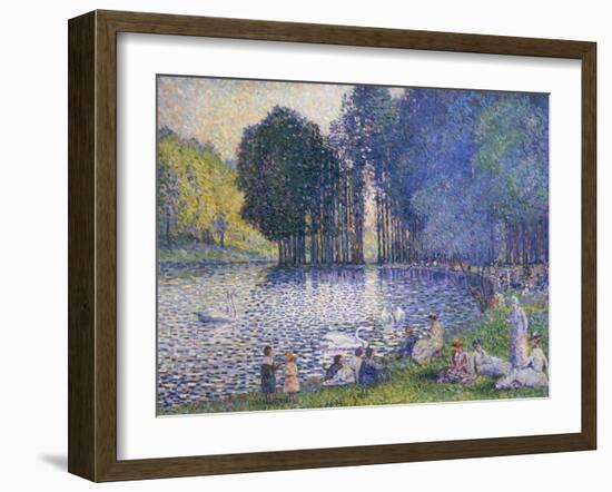 The Lake in the Bois de Boulogne, circa 1899-Henri Edmond Cross-Framed Giclee Print