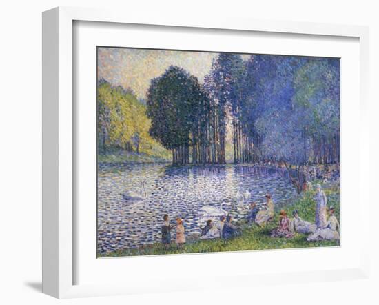 The Lake in the Bois de Boulogne, circa 1899-Henri Edmond Cross-Framed Giclee Print