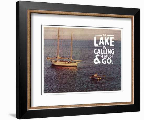 The Lake Is Calling-The Saturday Evening Post-Framed Giclee Print