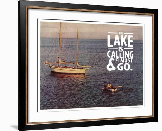 The Lake Is Calling-The Saturday Evening Post-Framed Giclee Print