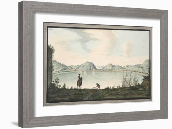 The Lake of Agnano-Pietro Fabris-Framed Giclee Print