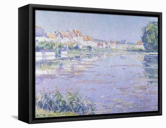 The Lake of Boitsfort, Houses of the Chausee de la Hulpe-Paul Mathieu-Framed Premier Image Canvas