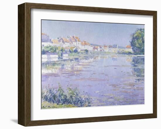 The Lake of Boitsfort, Houses of the Chausee de la Hulpe-Paul Mathieu-Framed Giclee Print