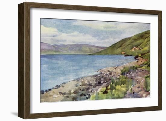 The lake of Galiee c1910-Harold Copping-Framed Giclee Print