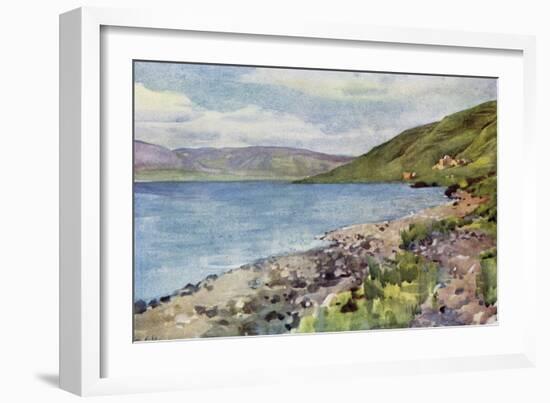 The lake of Galiee c1910-Harold Copping-Framed Giclee Print