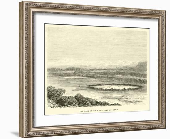 The Lake of Gold and Lake of Silver-Édouard Riou-Framed Giclee Print