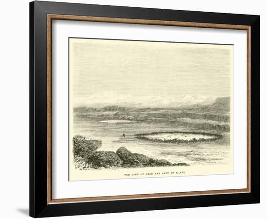 The Lake of Gold and Lake of Silver-Édouard Riou-Framed Giclee Print