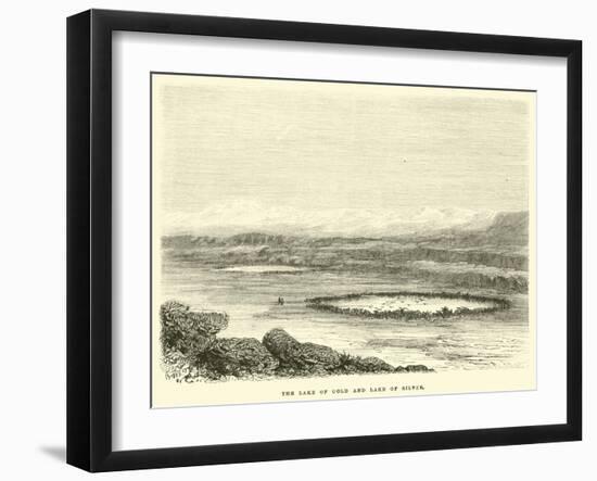 The Lake of Gold and Lake of Silver-Édouard Riou-Framed Giclee Print