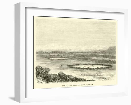 The Lake of Gold and Lake of Silver-Édouard Riou-Framed Giclee Print