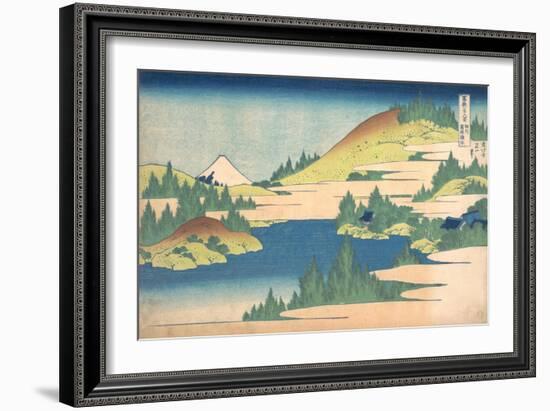 The Lake of Hakone in Sagami Province (From a Series 36 Views of Mount Fuj), 1830-1833-Katsushika Hokusai-Framed Giclee Print