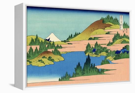 The Lake of Hakone in the Segami Province, c.1830-Katsushika Hokusai-Framed Premier Image Canvas