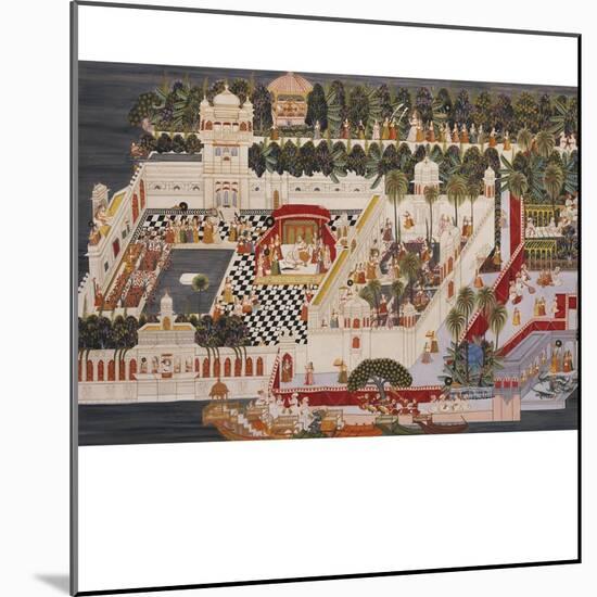 The Lake Palace Udaipur, Twentieth Century-null-Mounted Giclee Print