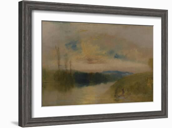 The Lake, Petworth, Sunrise-J. M. W. Turner-Framed Giclee Print