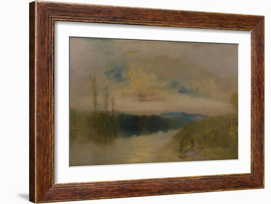 The Lake, Petworth, Sunrise-J. M. W. Turner-Framed Giclee Print