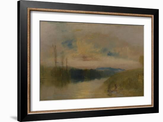 The Lake, Petworth, Sunrise-J. M. W. Turner-Framed Giclee Print