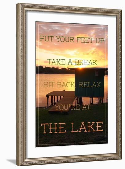 The Lake-Gail Peck-Framed Photo