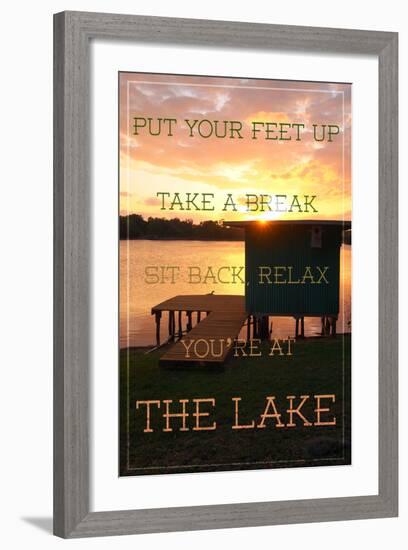 The Lake-Gail Peck-Framed Photo