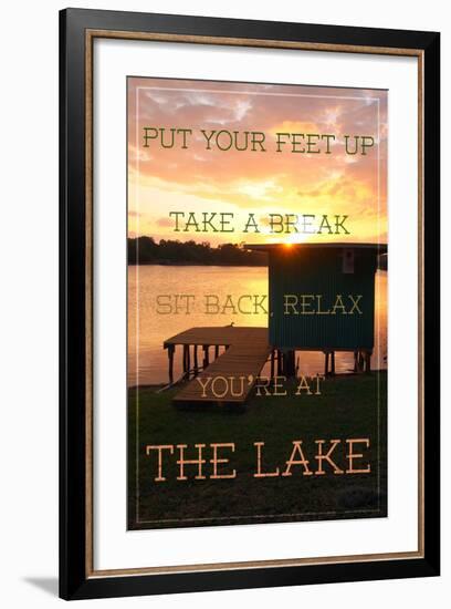 The Lake-Gail Peck-Framed Photo