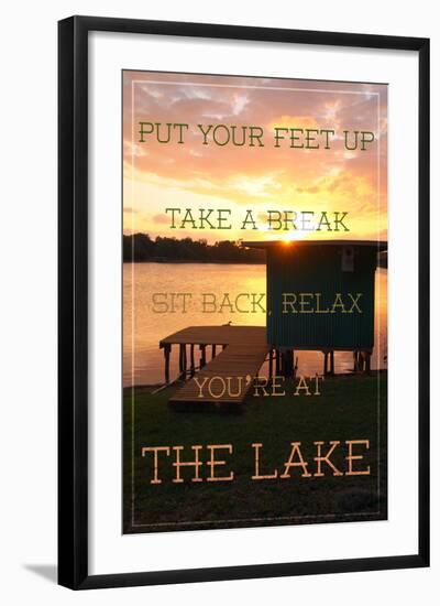 The Lake-Gail Peck-Framed Photo