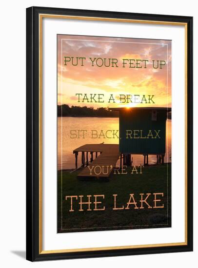 The Lake-Gail Peck-Framed Photo