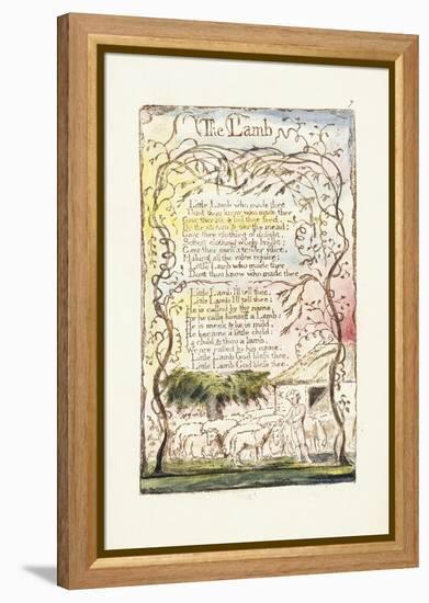 The Lamb, 1789-William Blake-Framed Premier Image Canvas