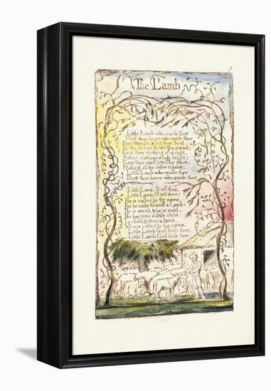 The Lamb, 1789-William Blake-Framed Premier Image Canvas