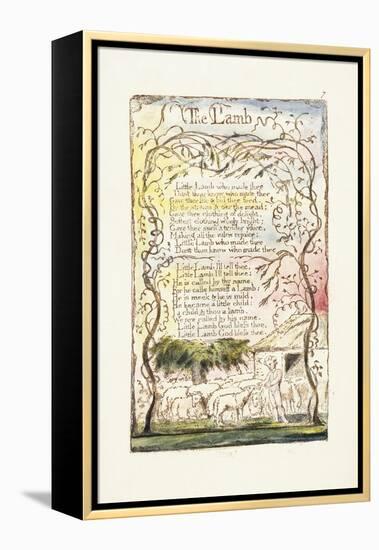 The Lamb, 1789-William Blake-Framed Premier Image Canvas