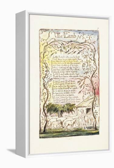 The Lamb, 1789-William Blake-Framed Premier Image Canvas