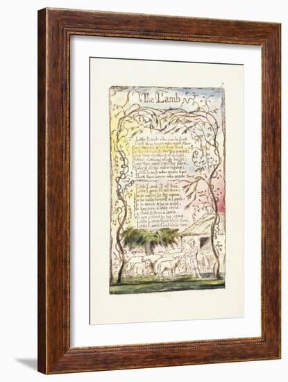 The Lamb, 1789-William Blake-Framed Giclee Print