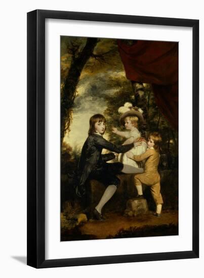 The Lamb Children-Joshua Reynolds-Framed Art Print