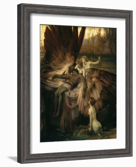 The Lament for Icarus-Herbert Draper-Framed Premium Giclee Print