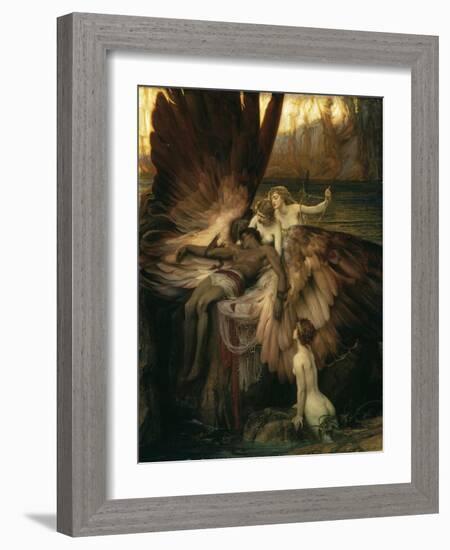 The Lament for Icarus-Herbert Draper-Framed Giclee Print