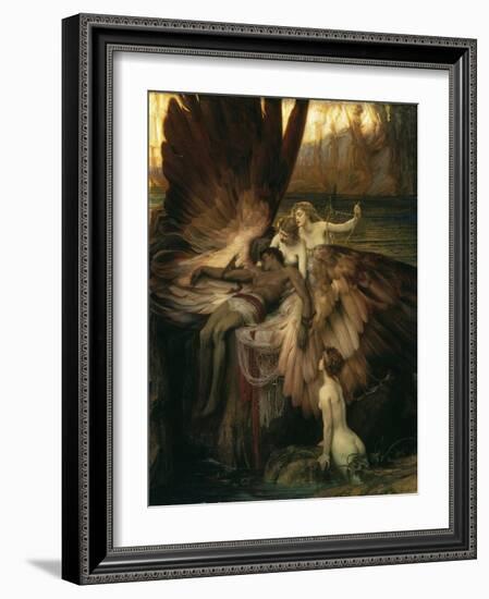 The Lament for Icarus-Herbert Draper-Framed Giclee Print