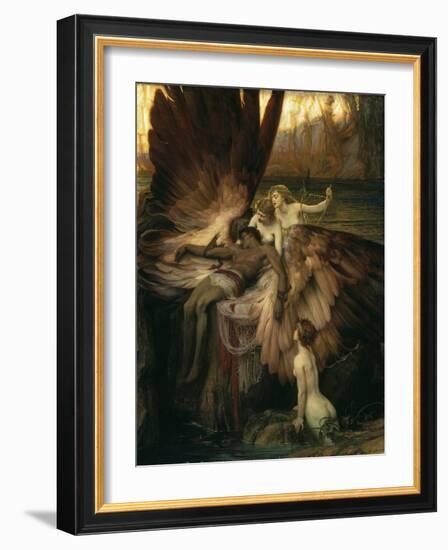 The Lament for Icarus-Herbert Draper-Framed Giclee Print