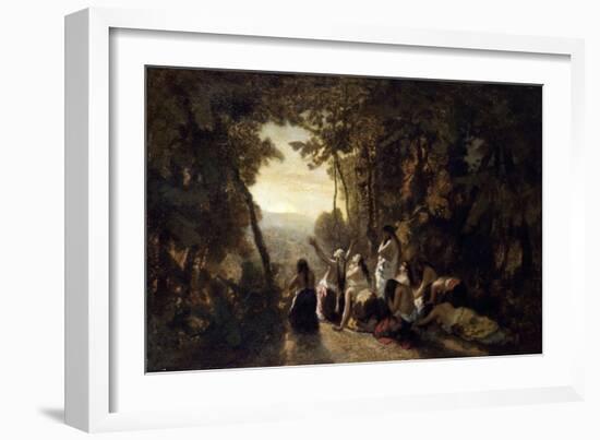 The Lament of Jephthah's Daughter, 1846-Narcisse Virgile Diaz de la Pena-Framed Giclee Print