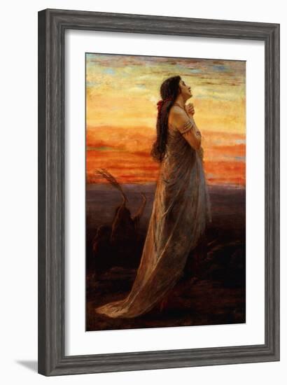 The Lament of Jephthah's Daughter, 1871-George Elgar Hicks-Framed Giclee Print