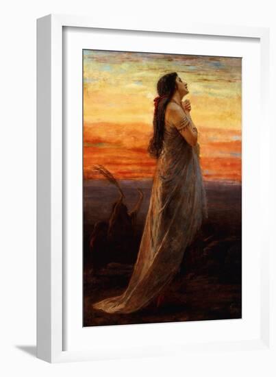 The Lament of Jephthah's Daughter, 1871-George Elgar Hicks-Framed Giclee Print