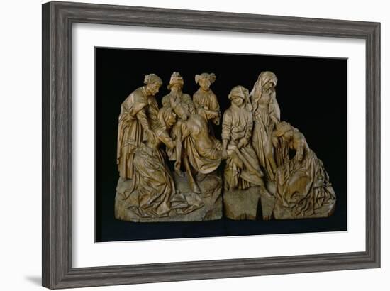 The Lamentation, 1460 (Oak with Traces of Polychromy)-Master of the Arenberg Lamentation-Framed Giclee Print