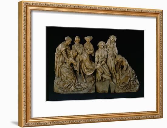 The Lamentation, 1460 (Oak with Traces of Polychromy)-Master of the Arenberg Lamentation-Framed Giclee Print